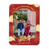 Aangepaste foto 2024 Chinese Maan Nieuwjaar Magneet (Verticaal)