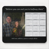 Aangepaste foto 2024 kalender met gepersonaliseerd muismat (Voorkant)
