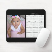 Aangepaste foto 2025 kalender gepersonaliseerd muismat (Met muis)