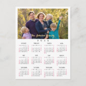 Aangepaste foto 2025 Kalender Kerstmis Nieuwjaar Feestdagenkaart (Voorkant)