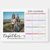 Aangepaste foto 2025 kalender magneet (Voorkant)