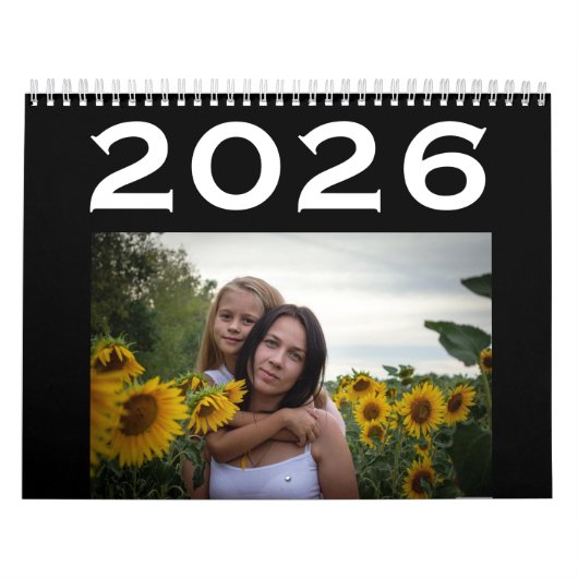 Aangepaste foto 2026 wandkalender kalender (Hoes)