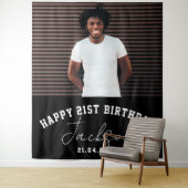 Aangepaste foto 21e marthday Party wandachtergrond Wandkleed (In situ)