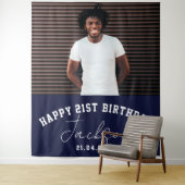 Aangepaste foto 21e marthday Party wandachtergrond Wandkleed (In situ)