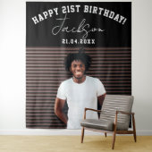 Aangepaste foto 21e marthday Party wandachtergrond Wandkleed (In situ)