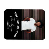 Aangepaste foto 21e verjaardagsfeestje geheugen aa magneet (Horizontaal)