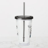 Aangepaste foto 21st Happy Birthday Party-Sjabloon Acryl Drinkbeker (Rechts)