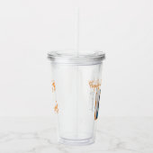 Aangepaste foto 21st Happy Birthday Party-Sjabloon Acryl Drinkbeker (Rechts)