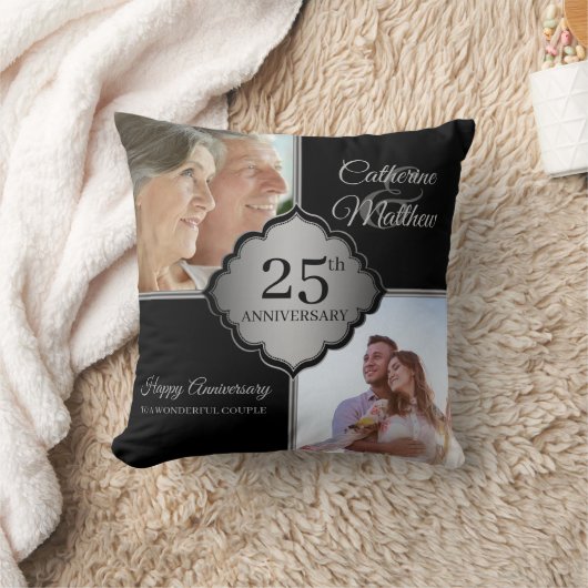 Aangepaste foto 25ste verjaardag  kussen (Deken)