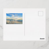 Aangepaste foto 2 folie feestdagen briefkaart (Achterkant)