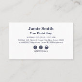 Aangepaste foto 2 Tier Rewards Bloemist Klantenkaartje (Achterkant)