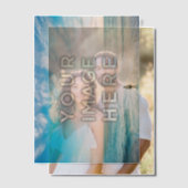 Aangepaste foto 2 vellum uitnodigingen (Offset (Koppel))