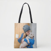 Aangepaste foto 2 zijdig tote bag (Voorkant)