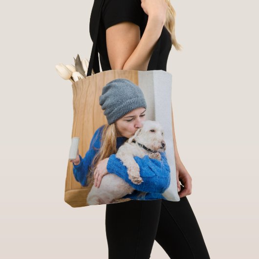 Aangepaste foto 2 zijdig tote bag (Dichtbij)