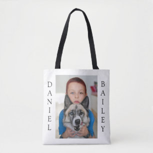 Aangepaste foto 2 zijdig tote bag