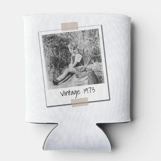 Aangepaste Foto 30e 40e 50e verjaardag Party Favor Blikjeskoeler (Achterkant)