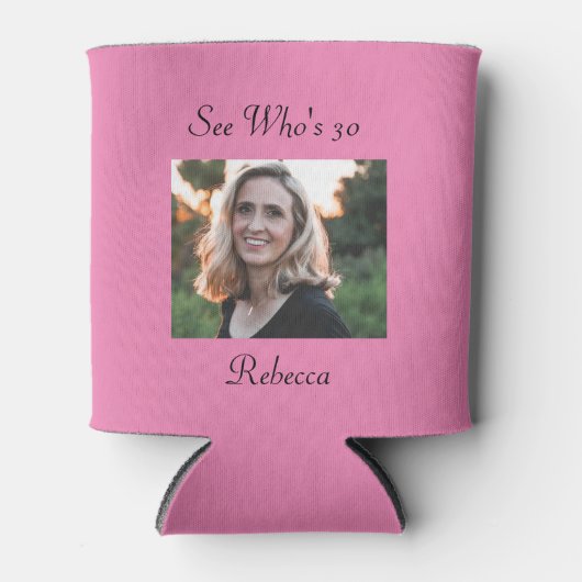Aangepaste foto 30e verjaardag blikjeskoeler (Voorkant)