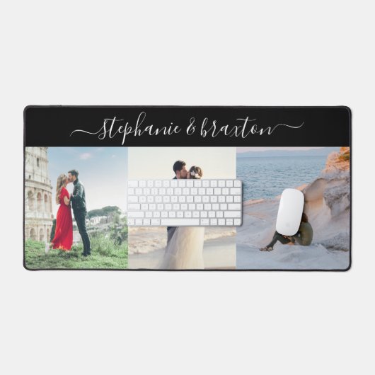 Aangepaste foto 3 Afbeelding Sjabloon Desk Mat (Keyboard & Muis)