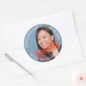 Aangepaste foto 3 inch grote verpleegkundige Stick Ronde Sticker (Envelop)