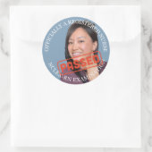 Aangepaste foto 3 inch grote verpleegkundige Stick Ronde Sticker (Tas)