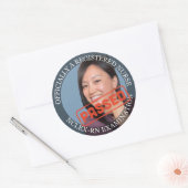 Aangepaste foto 3 inch grote verpleegkundige Stick Ronde Sticker (Envelop)