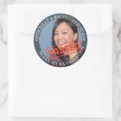 Aangepaste foto 3 inch grote verpleegkundige Stick Ronde Sticker (Tas)