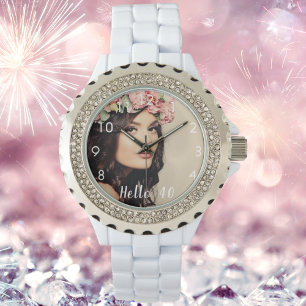 Aangepaste foto 40e verjaardag horloge
