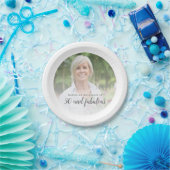 Aangepaste foto 50 en Fabulous 5eth Birthday Papieren Bordje (Feest)