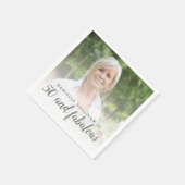 Aangepaste foto 50 en Fabulous Birthday Party Servet (Hoek)