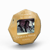 Aangepaste Foto 50e Golden Jubileum Keepsake Gift (Links)
