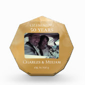 Aangepaste Foto 50e Golden Jubileum Keepsake Gift (Voorkant)