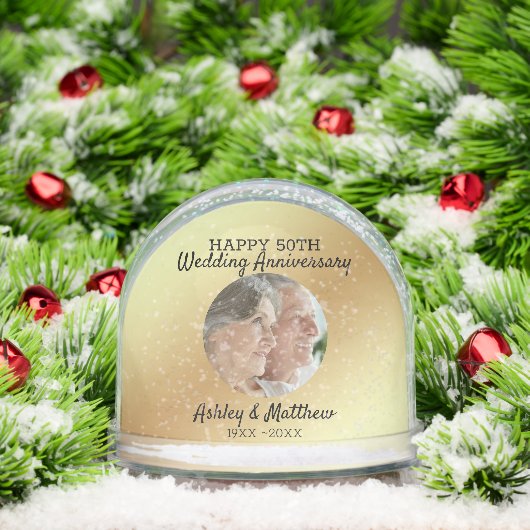 Aangepaste foto 50e Jubileum Sneeuwbol (Kerstmis)
