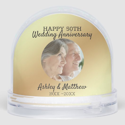 Aangepaste foto 50e Jubileum Sneeuwbol (Achterkant)