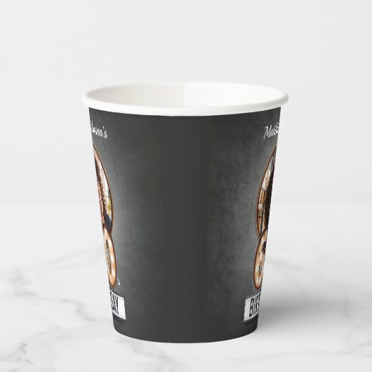 Aangepaste foto 60e Birthday Marquee Glamor Broadw Papieren Bekers (Links)