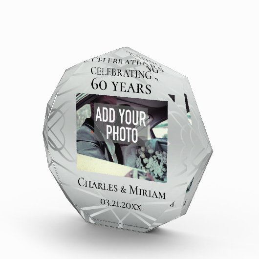 Aangepaste Foto 60e Diamond Jubileum Keepsake (Rechts)