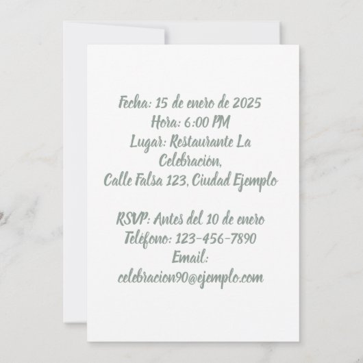 Aangepaste foto 85 jaar kaart (Achterkant)