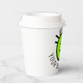 Aangepaste foto 8 PAPIERCUPS VOOR PARTIJEN met LID Papieren Bekers (Rechts)