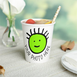 Aangepaste foto 8 x 8 oz. FEest PAPieren BEKERS Sj