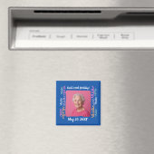 Aangepaste foto 90e verjaardag Streamers Keepsake Magneet (Insitu (Vaatwasser))