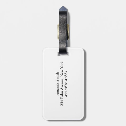 Aangepaste foto aangepast bagagelabel (Achterkant verticaal)