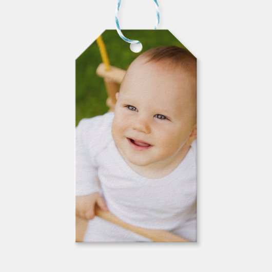 Aangepaste foto aangepast cadeaulabel (Voorkant)