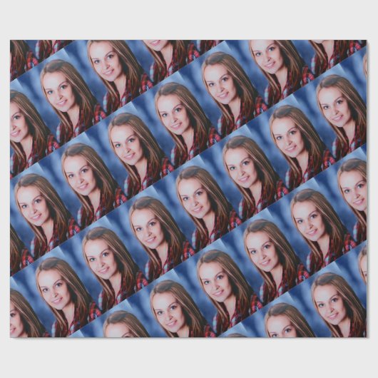 Aangepaste foto aangepast cadeaupapier (Vlak)