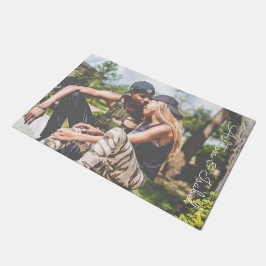 Aangepaste foto aangepast deurmat (Schuin)