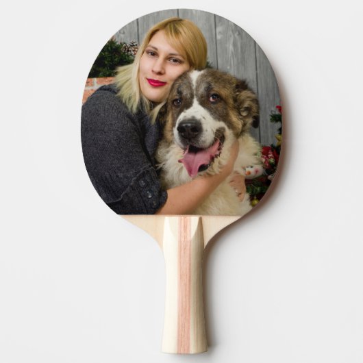 Aangepaste foto aangepast dubbel Afbeelding Tafeltennisbatje (Voorkant)