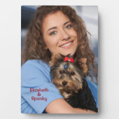 Aangepaste foto Aangepast Easel Plaque aanpassen Fotoplaat (voorkant)