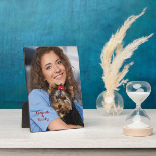 Aangepaste foto Aangepast Easel Plaque aanpassen Fotoplaat