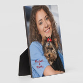 Aangepaste foto Aangepast Easel Plaque aanpassen Fotoplaat (Zijkant)