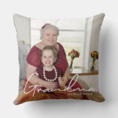 Aangepaste foto Aangepast Ik hou van oma Kussen (Achterkant)