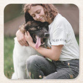 Aangepaste foto aangepast kartonnen onderzetters (Voorkant)