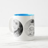 Aangepaste foto aangepast microgram tweekleurige koffiemok (Voorkant links)